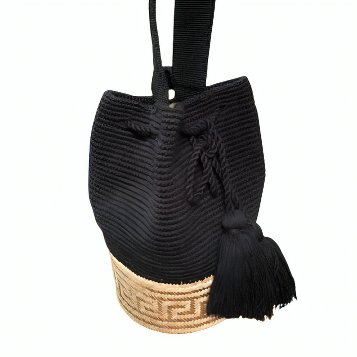 Bolso Wayuu, Artesanía Colombiana, Bolso Etnico, Bolso Negro, Bolso Tejido, Bolso, Wayuu