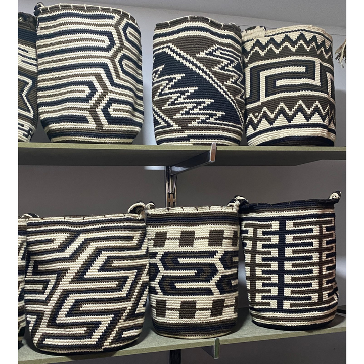 Bolso Wayuu, Artesanía Colombiana, Bolso Etnico, Bolso Trenzado, Bolso Blanco, Bolso Tejido, Bolso, Wayuu