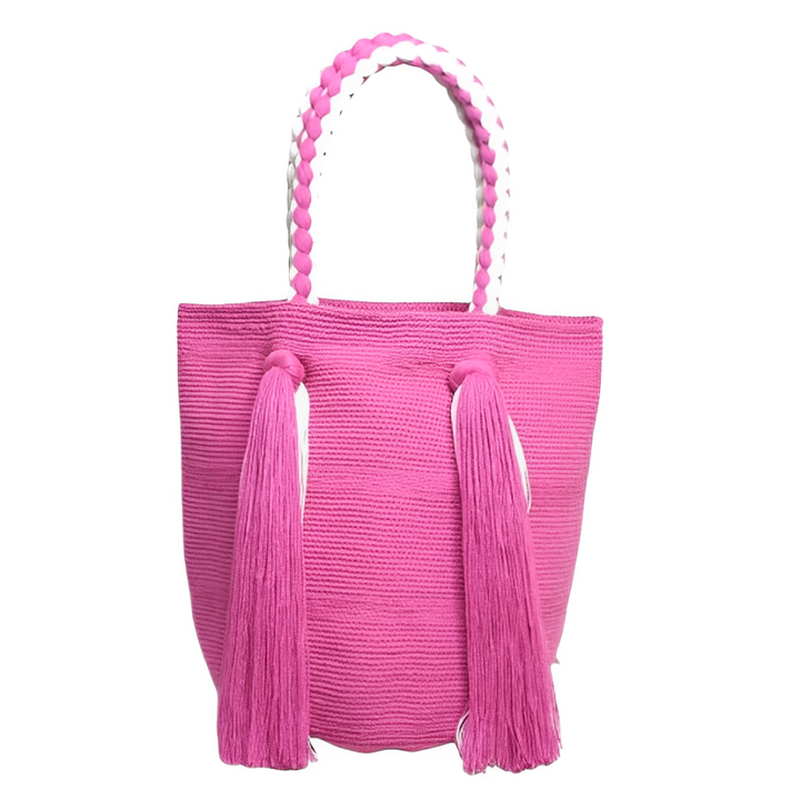 Bolso Wayuu, Artesanía Colombiana, Bolso Etnico, Bolso Rosadol, Bolso Tejido, Bolso, Wayuu