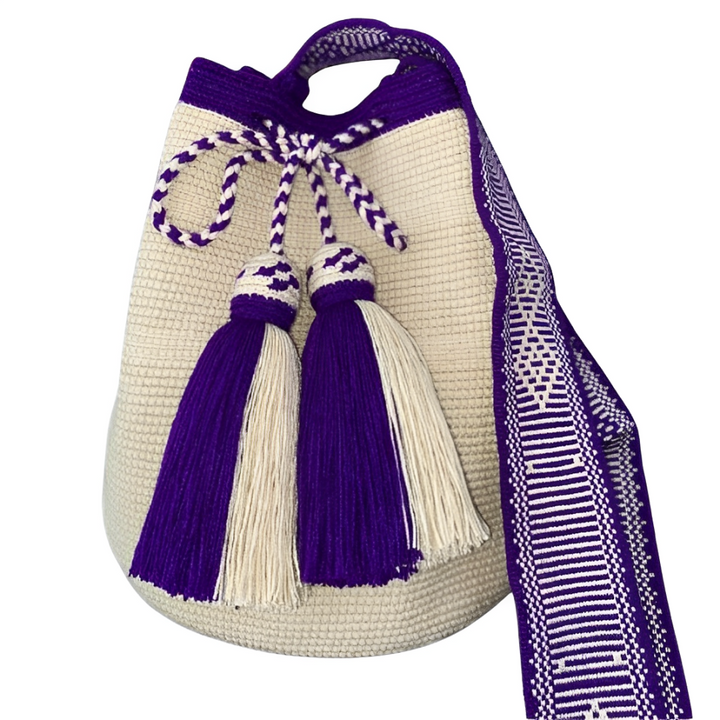 Bolso Wayuu, Artesanía Colombiana, Bolso Etnico, Bolso Azul, Bolso Tejido, Bolso, Wayuu