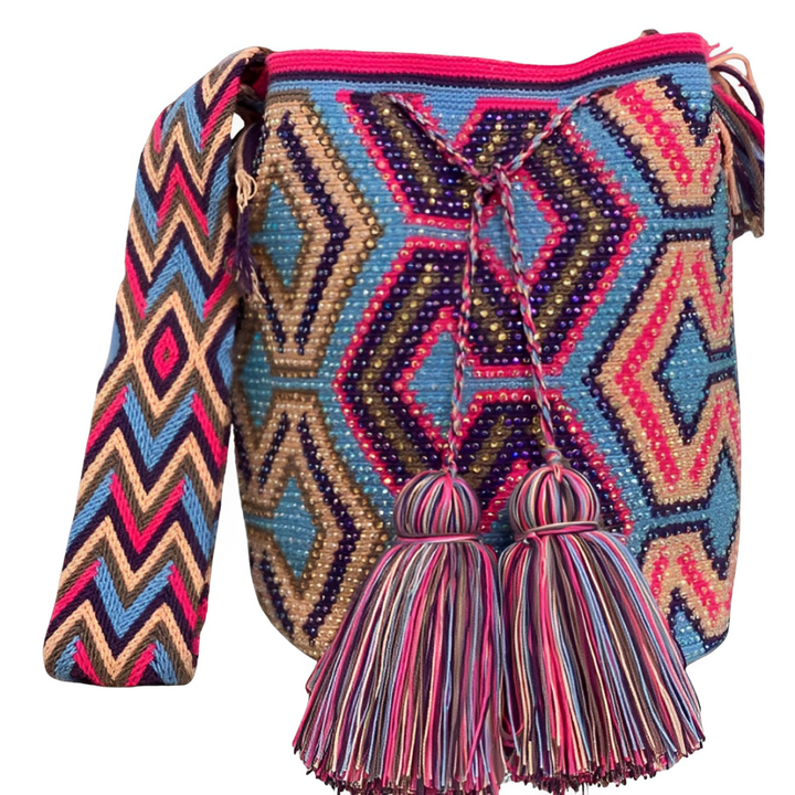 Bolso Wayuu, Artesanía Colombiana, Bolso Etnico, Bolso Tejido, Bolso, Wayuu