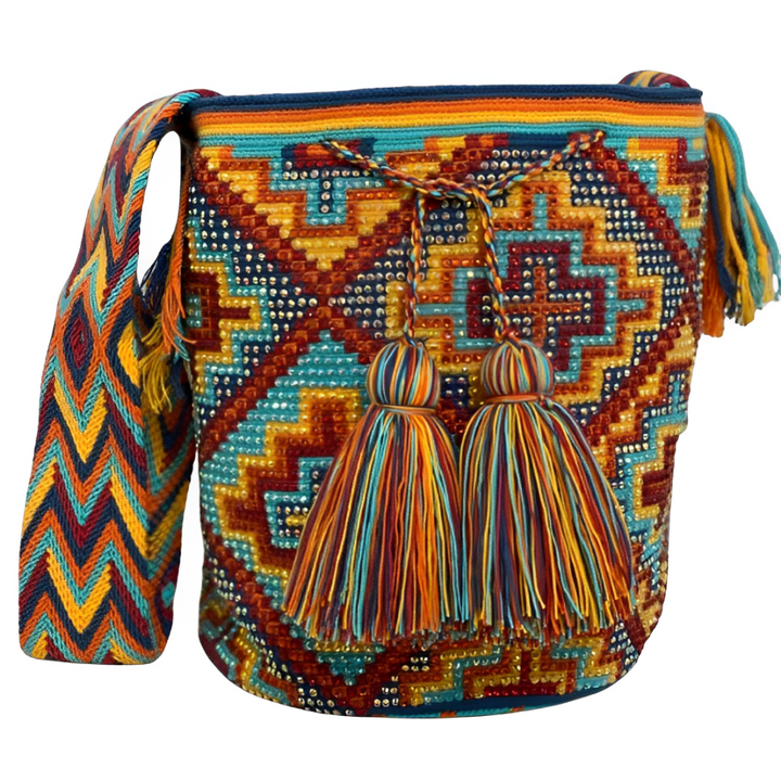 Bolso Wayuu, Artesanía Colombiana, Bolso Etnico, Bolso Tejido, Bolso, Wayuu