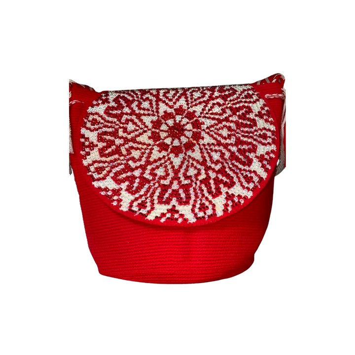 Bolso Wayuu, Artesanía Colombiana, Bolso Etnico, Bolso Rojo, Bolso Tejido, Bolso, Wayuu