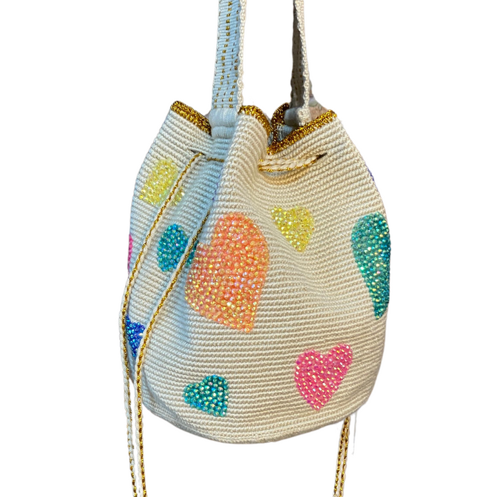 Bolso Wayuu, Artesanía Colombiana, Bolso Etnico, Bolso Trenzado, Bolso Beige, Bolso Tejido, Bolso, Wayuu