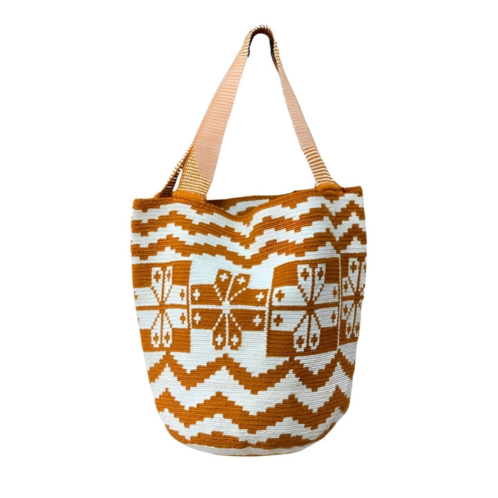 Bolso Wayuu, Artesanía Colombiana, Bolso Etnico, Bolso Beige, Bolso Tejido, Bolso, Wayuu